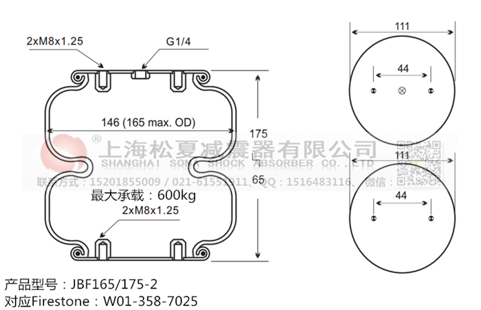 JBF165/175-2橡膠<a href='http://www.treatsconference.com/' target='_blank'><u>空氣彈簧</u></a>